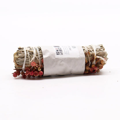 Smudge Stick - White Sage and Pirul Seed - ScentiMelti  Smudge Stick - White Sage and Pirul Seed