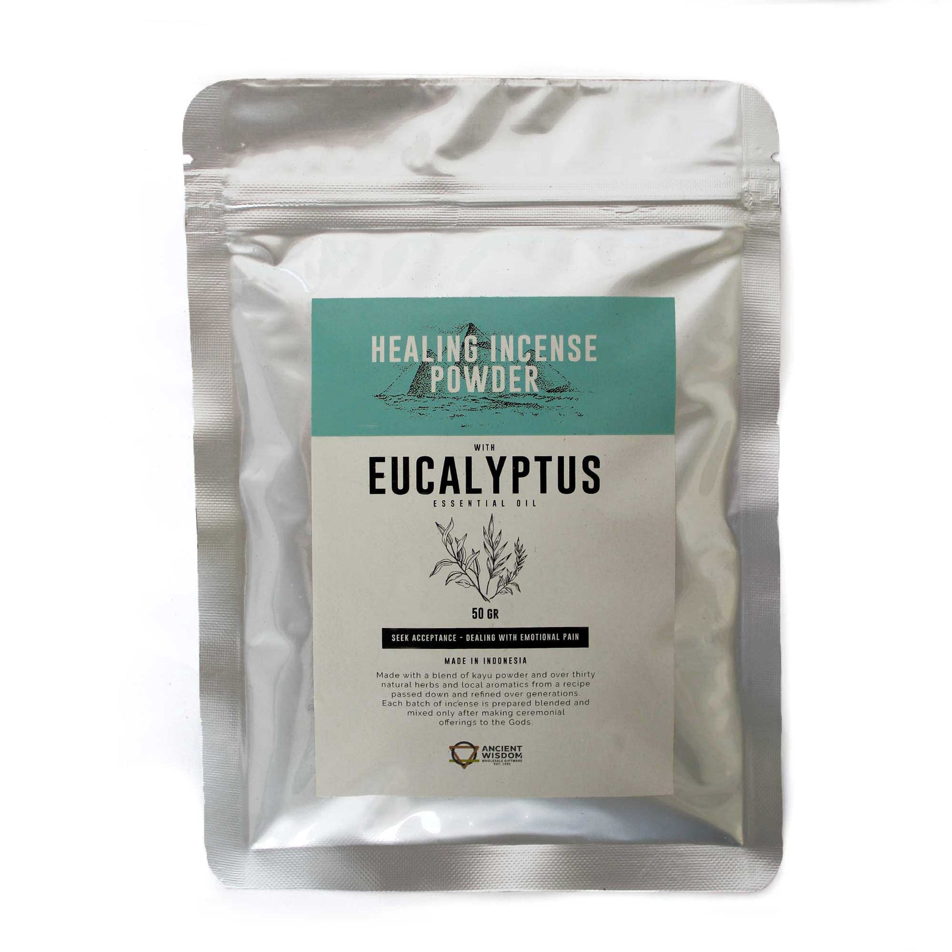 Healing Incense Powder - Eucalyptus 50gm - ScentiMelti  Healing Incense Powder - Eucalyptus 50gm