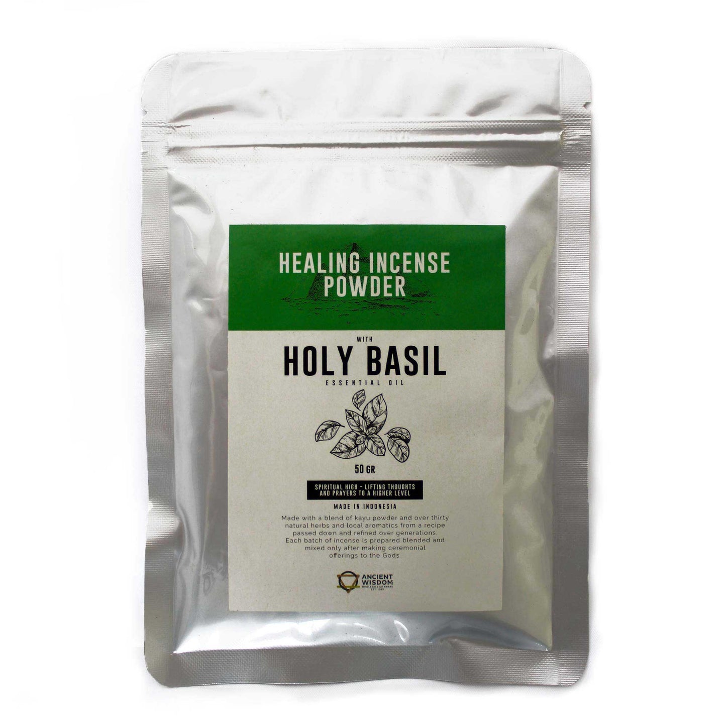 Healing Incense Powder - Holy Basil 50gm - ScentiMelti  Healing Incense Powder - Holy Basil 50gm