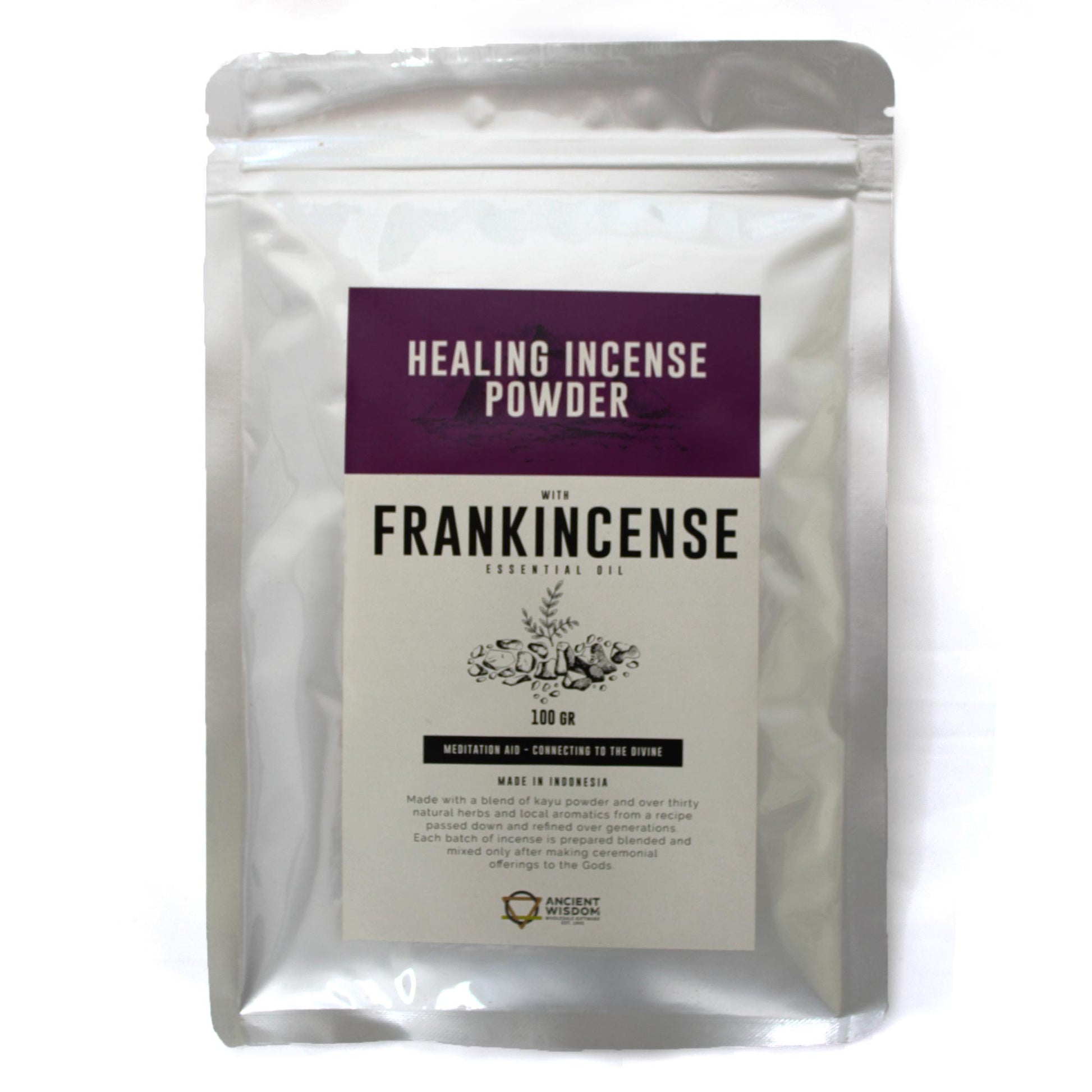 Healing Incense Powder - Frankincense 100gm - ScentiMelti  Healing Incense Powder - Frankincense 100gm