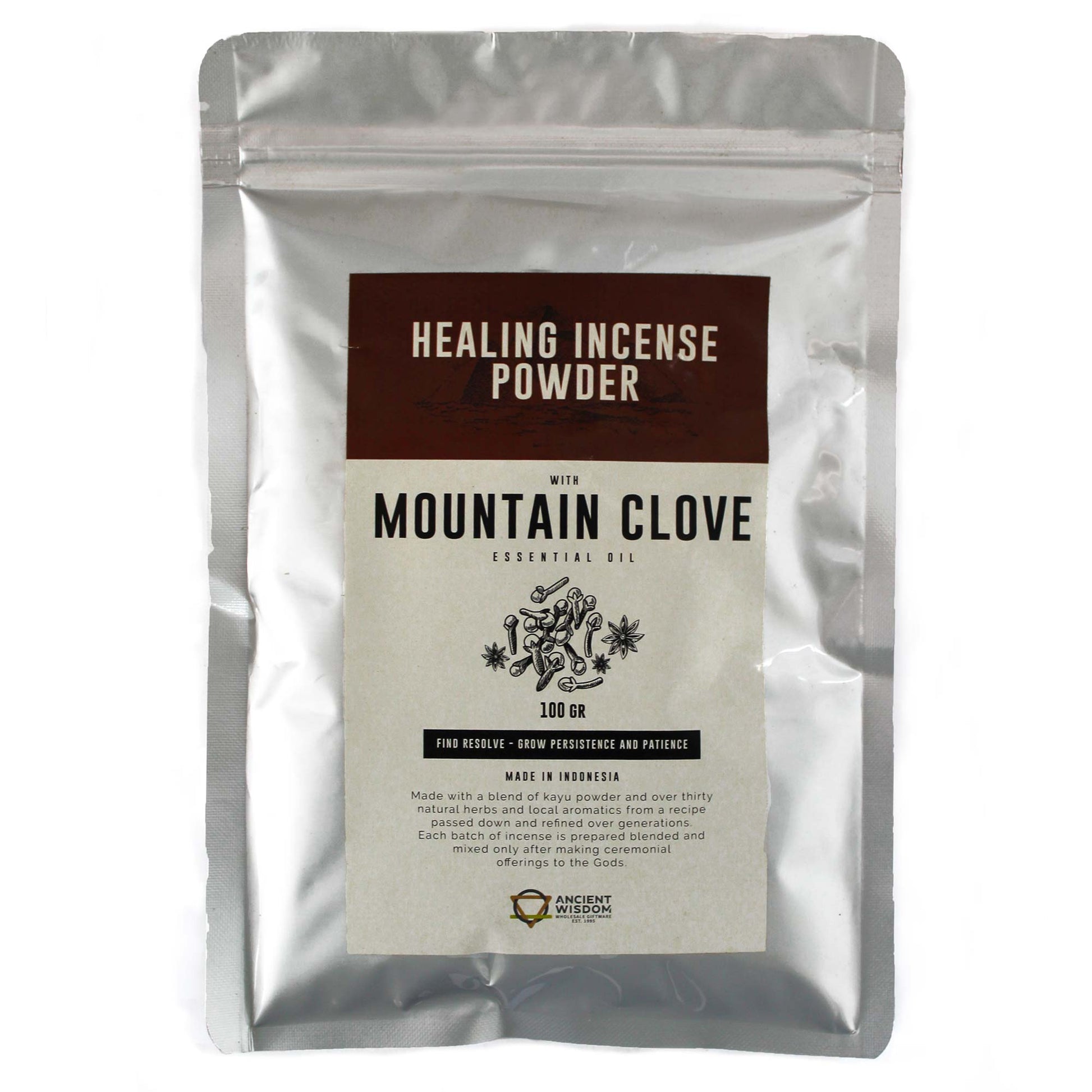 Healing Incense Powder - Mountain Clove 100gm - ScentiMelti  Healing Incense Powder - Mountain Clove 100gm