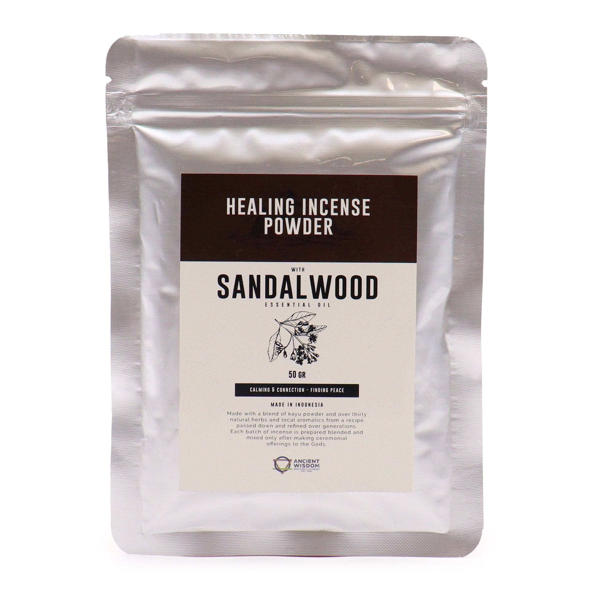 Healing Incense Powder - Sandalwood 50gm - ScentiMelti  Healing Incense Powder - Sandalwood 50gm