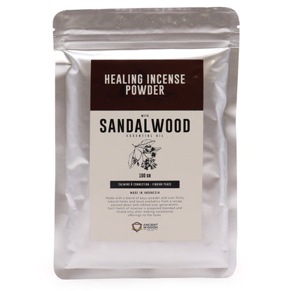 Healing Incense Powder - Sandalwood 100gm - ScentiMelti  Healing Incense Powder - Sandalwood 100gm