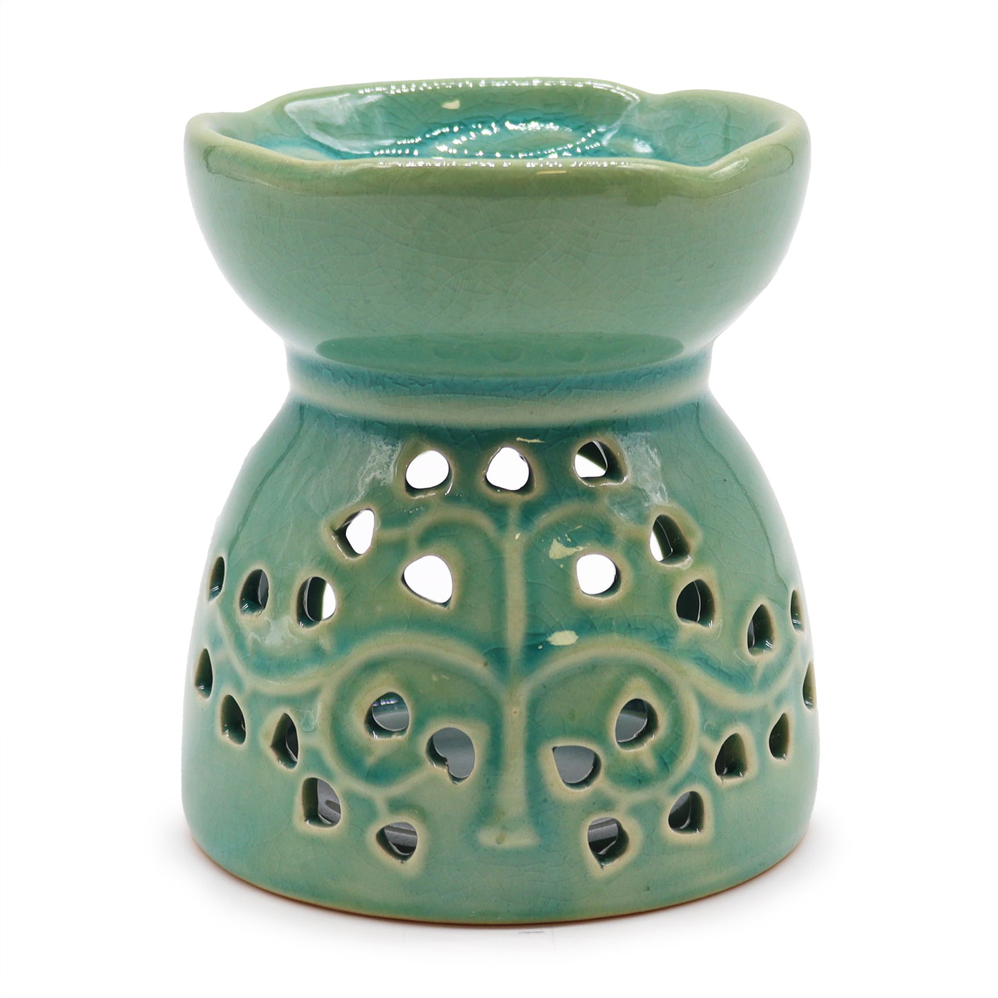 Tree of Life Oil Burner - Blue - ScentiMelti  Tree of Life Oil Burner - Blue