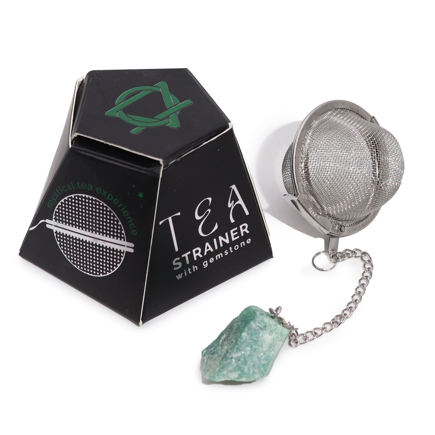 Raw Crystal Gemstone Tea Strainer - Green Aventurine - ScentiMelti  Raw Crystal Gemstone Tea Strainer - Green Aventurine