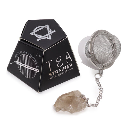 Raw Crystal Gemstone Tea Strainer - Smoky Quartz - ScentiMelti  Raw Crystal Gemstone Tea Strainer - Smoky Quartz