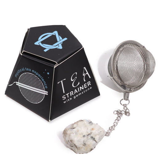 Raw Crystal Gemstone Tea Strainer - Rainbow Moonstone - ScentiMelti  Raw Crystal Gemstone Tea Strainer - Rainbow Moonstone