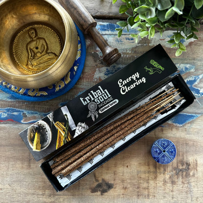 Tribal Soul Spiritual Incense Sticks and Ceramic Holder - Energy Clearing - ScentiMelti  Tribal Soul Spiritual Incense Sticks and Ceramic Holder - Energy Clearing