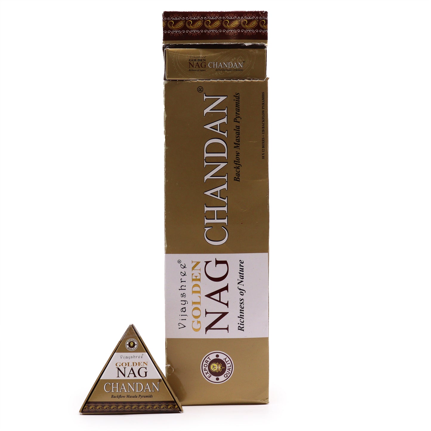 42g Jumbo Golden Nag - Chandan Backflow Incense Cones - ScentiMelti  42g Jumbo Golden Nag - Chandan Backflow Incense Cones