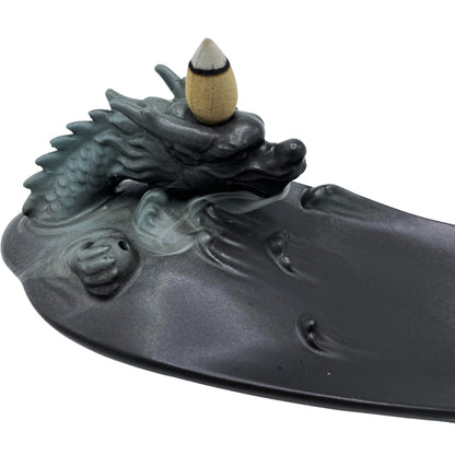 Backflow Incense Burner - Dragon in Pool with Surprising Details - ScentiMelti  Backflow Incense Burner - Dragon in Pool with Surprising Details