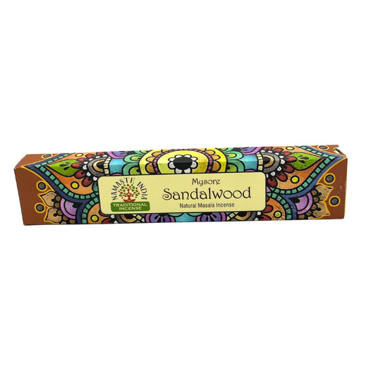 Namaste Mandala Masala Incense - Sandalwood - ScentiMelti  Namaste Mandala Masala Incense - Sandalwood