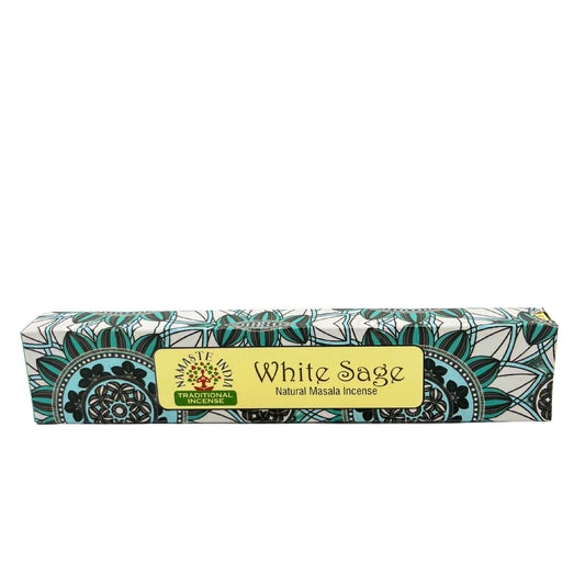 Namaste Mandala Masala Incense - White Sage - ScentiMelti  Namaste Mandala Masala Incense - White Sage