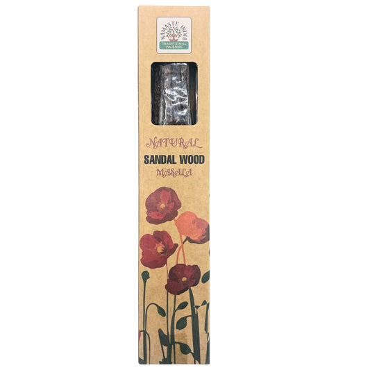 Natural Botanical Masala Incense - Sandalwood - ScentiMelti  Natural Botanical Masala Incense - Sandalwood