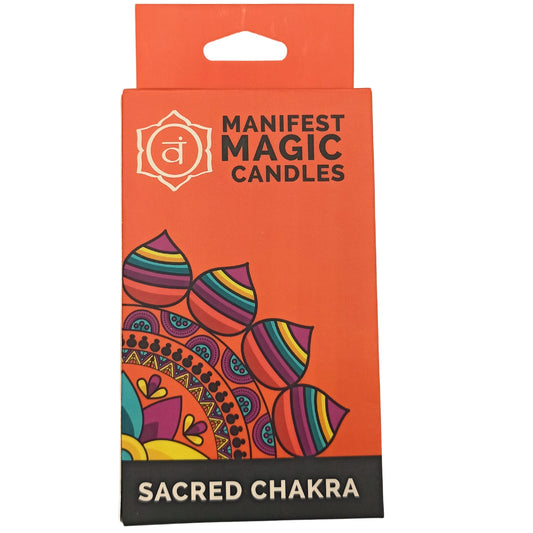 Manifest Magic Candles (pack of 12) - Orange - Sacred Chakra - ScentiMelti  Manifest Magic Candles (pack of 12) - Orange - Sacred Chakra