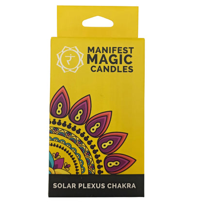 Manifest Magic Candles (pack of 12) - Yellow - Solar Plexus Chakra - ScentiMelti  Manifest Magic Candles (pack of 12) - Yellow - Solar Plexus Chakra