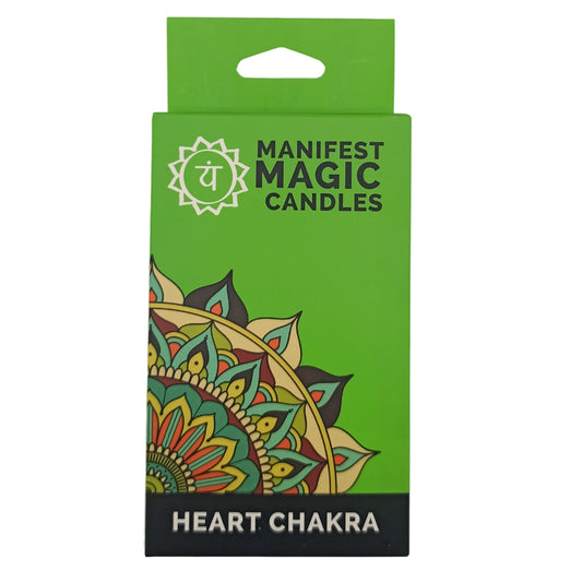 Manifest Magic Candles (pack of 12) - Green - Heart Chakra - ScentiMelti  Manifest Magic Candles (pack of 12) - Green - Heart Chakra