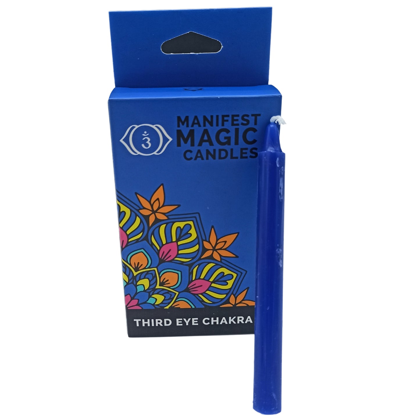 Manifest Magic Candles (pack of 12) - Indigo - Third Eye Chakra - ScentiMelti  Manifest Magic Candles (pack of 12) - Indigo - Third Eye Chakra