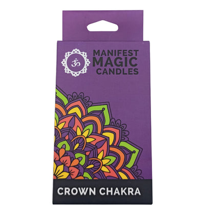 Manifest Magic Candles (pack of 12) - Violet - Crown Chakra - ScentiMelti  Manifest Magic Candles (pack of 12) - Violet - Crown Chakra