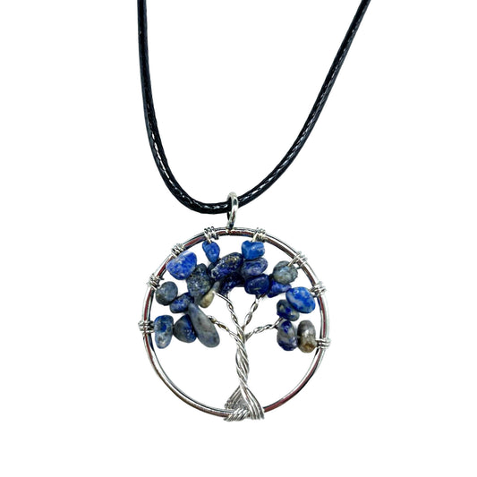 Tree of Life Pendant - Sodalite - ScentiMelti  Tree of Life Pendant - Sodalite