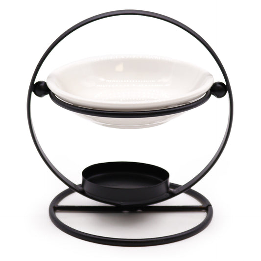 Ceramic & Metal Round Stand - ScentiMelti  Ceramic & Metal Round Stand