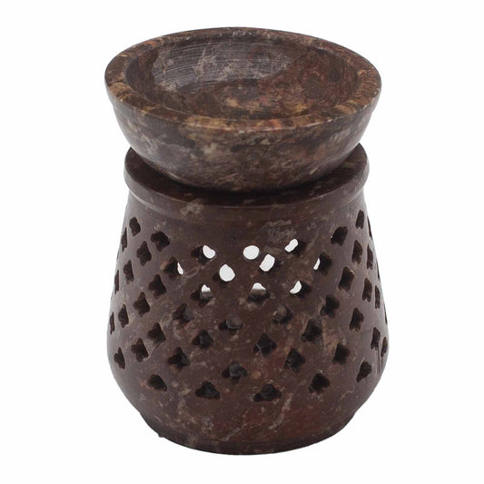 Small Soapstone Oil Burner 8cm - Classic - ScentiMelti  Small Soapstone Oil Burner 8cm - Classic