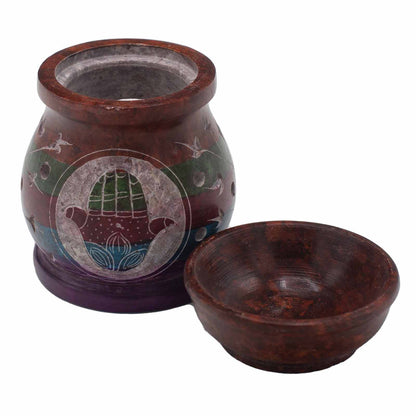 Soapstone Oil Burner 10cm - Hamsa - Five Colours - ScentiMelti  Soapstone Oil Burner 10cm - Hamsa - Five Colours