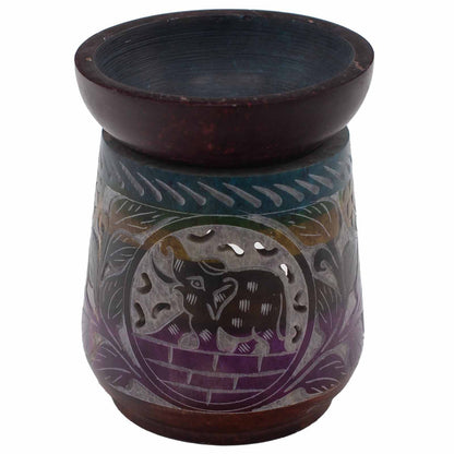 Large Soapstone Oil Burner 13x10cm - Elephant - Five Colours - ScentiMelti  Large Soapstone Oil Burner 13x10cm - Elephant - Five Colours