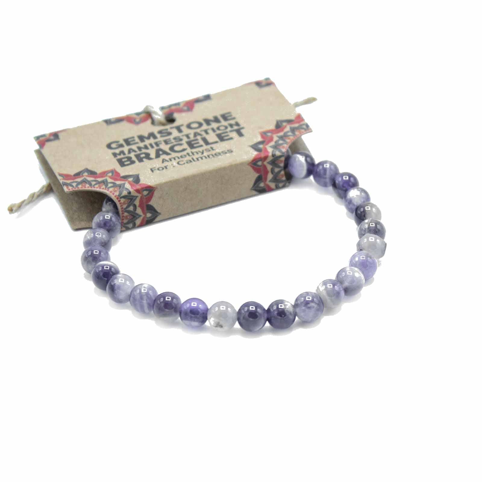 Gemstone Manifestation Bracelet - Amethyst - Calmness - ScentiMelti  Gemstone Manifestation Bracelet - Amethyst - Calmness