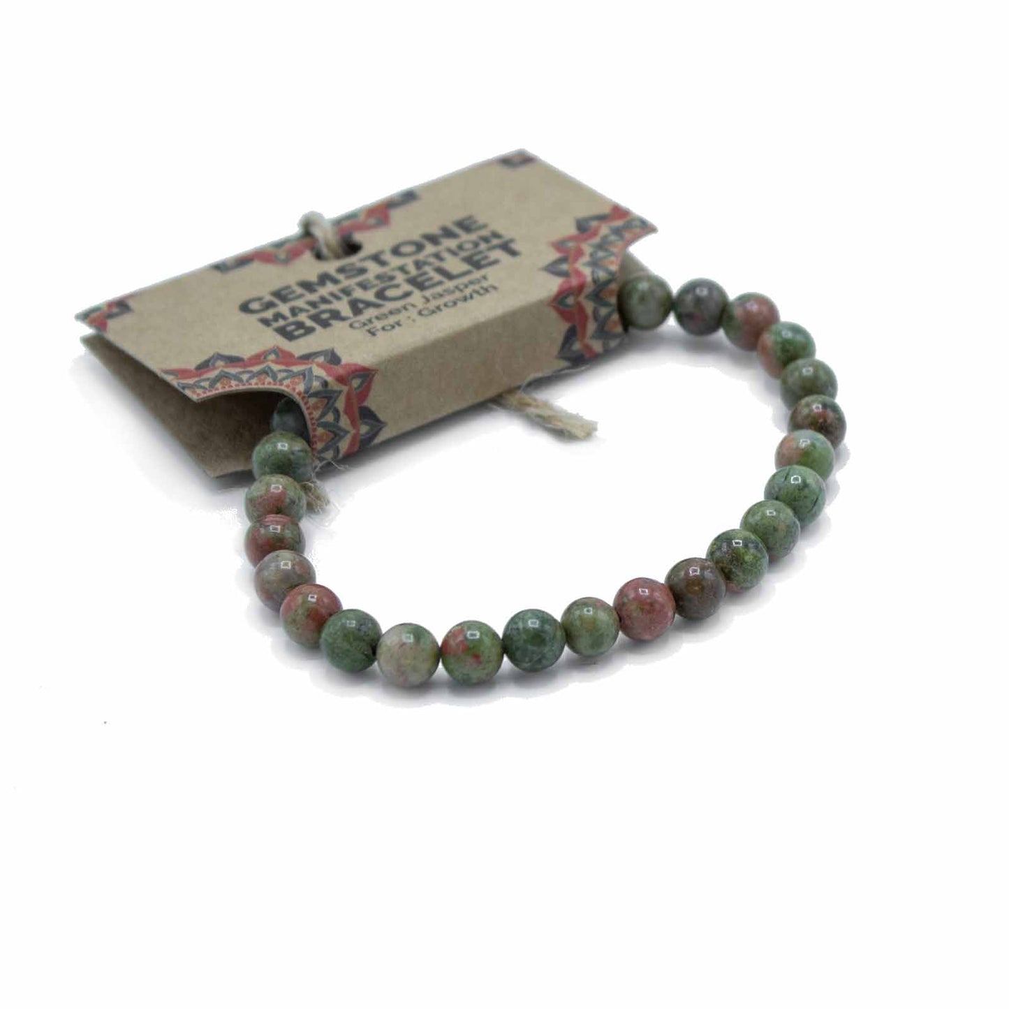 Gemstone Manifestation Bracelet - Green Jasper - Growth - ScentiMelti  Gemstone Manifestation Bracelet - Green Jasper - Growth