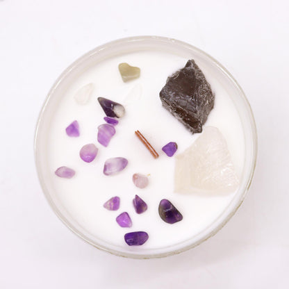 Chakra Crystal Candles - Crown Chakra - ScentiMelti  Chakra Crystal Candles - Crown Chakra