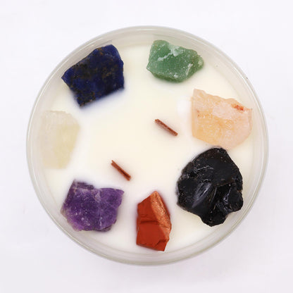 Large Chakra Crystal Candles - Seven Charkra - ScentiMelti  Large Chakra Crystal Candles - Seven Charkra