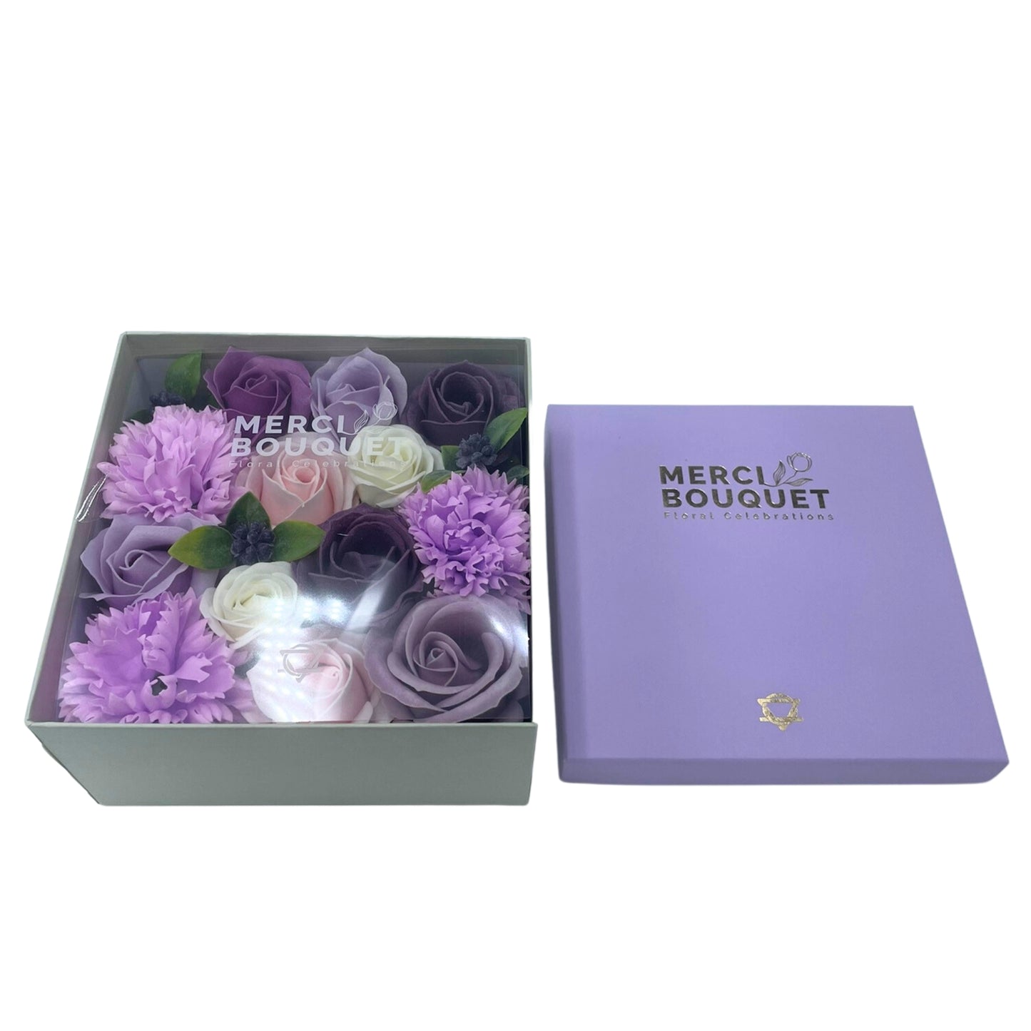 Square Box - Lavender Rose & Carnation - ScentiMelti  Square Box - Lavender Rose & Carnation