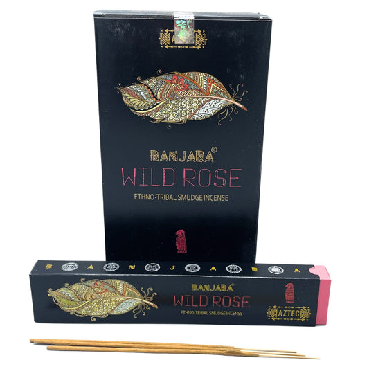 Banjara Tribal Smudge Incense - Wild Rose - ScentiMelti  Banjara Tribal Smudge Incense - Wild Rose