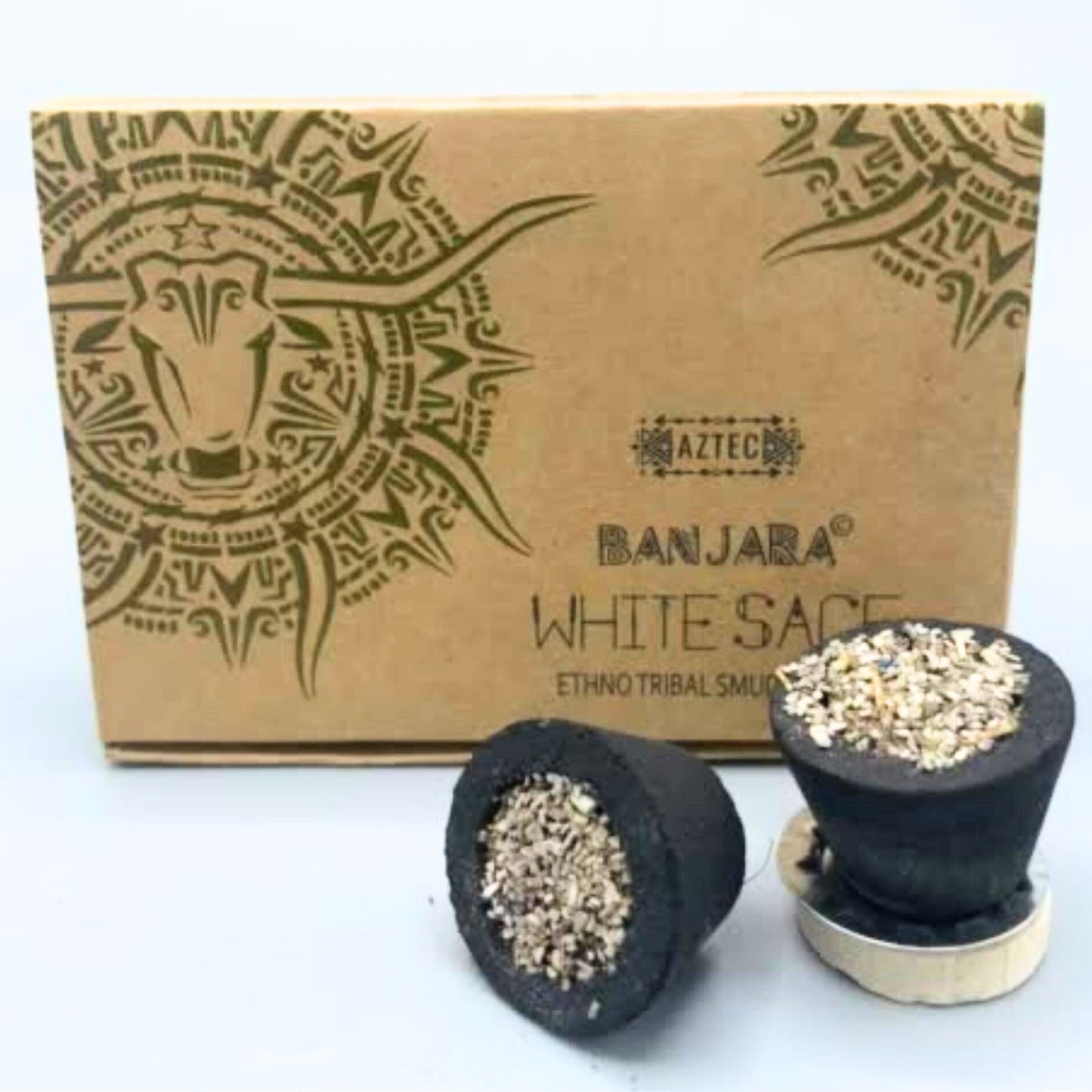 Banjara Smudge Cups - White Sage - ScentiMelti  Banjara Smudge Cups - White Sage