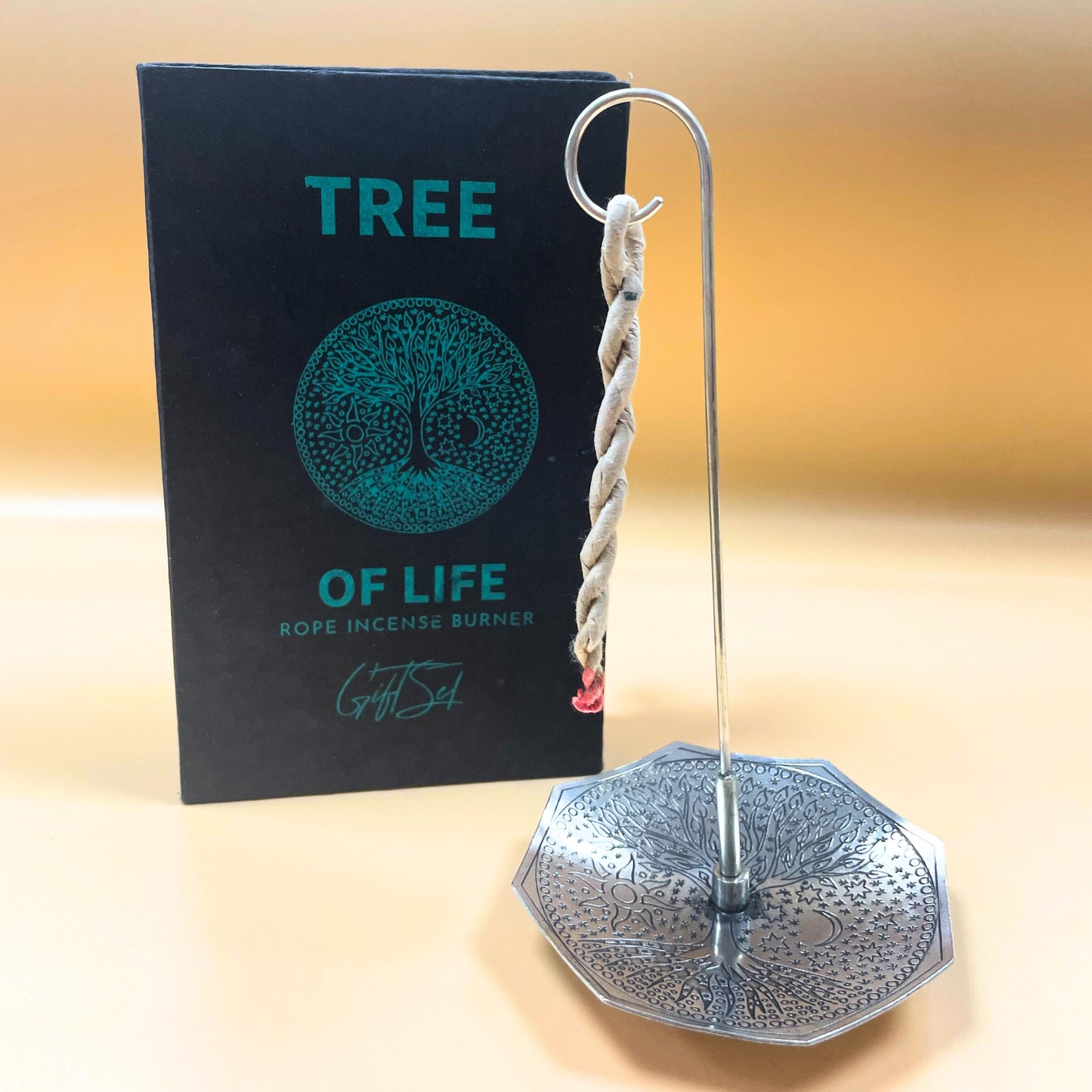 Rope Incense and Silver Plated Holder Set - Tree of Life - ScentiMelti  Rope Incense and Silver Plated Holder Set - Tree of Life