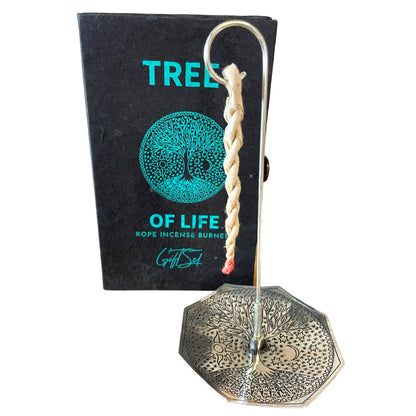 Rope Incense and Silver Plated Holder Set - Tree of Life - ScentiMelti  Rope Incense and Silver Plated Holder Set - Tree of Life