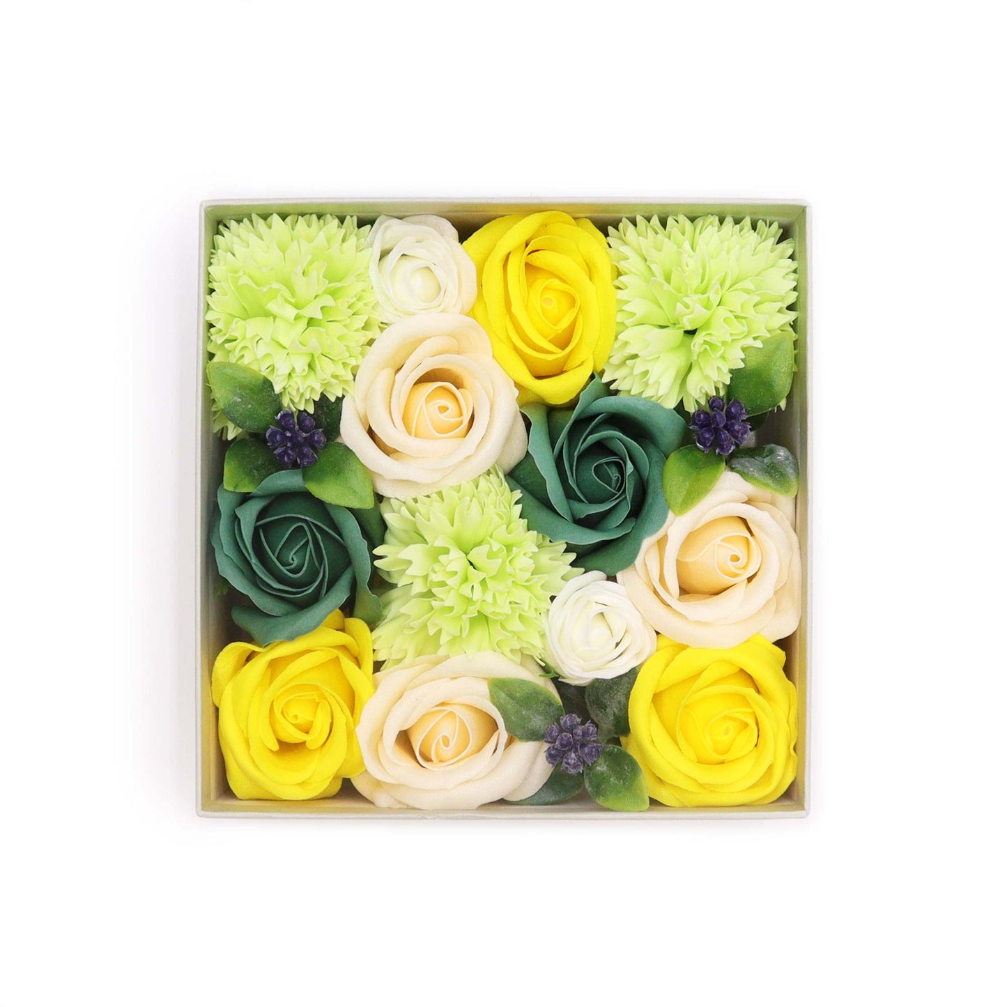 Square Box - Spring Celibrations - Yellow & Greens - ScentiMelti  Square Box - Spring Celibrations - Yellow & Greens