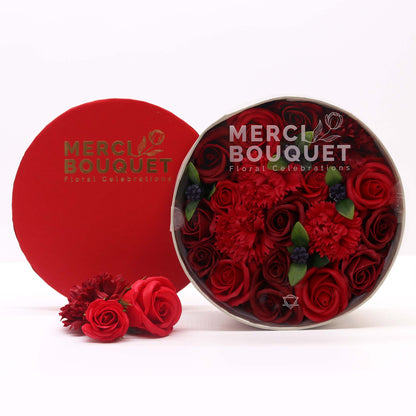 Round Box - Classic Red Roses - ScentiMelti  Round Box - Classic Red Roses