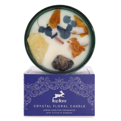 Hop Hare Crystal Magic Flower Candle - The Sun - ScentiMelti  Hop Hare Crystal Magic Flower Candle - The Sun