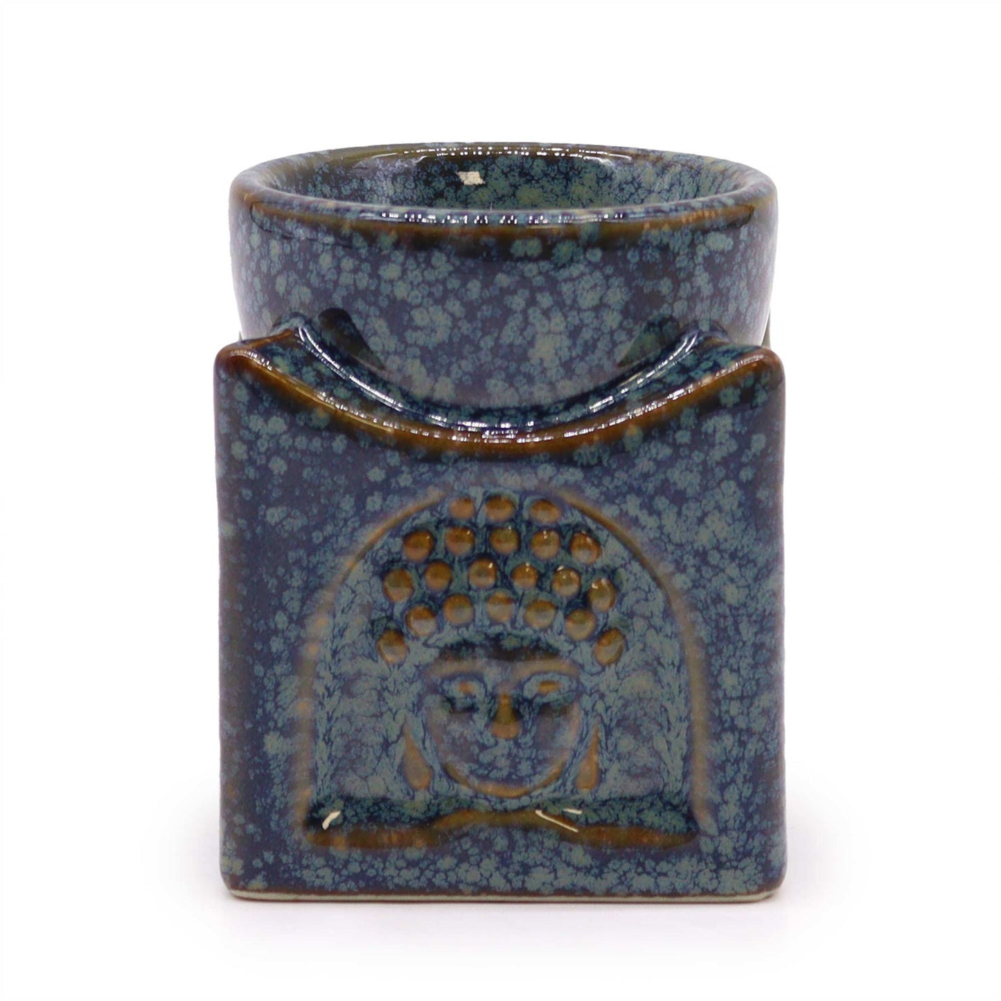 Square Buddha Burner - Dusty Blue - ScentiMelti  Square Buddha Burner - Dusty Blue