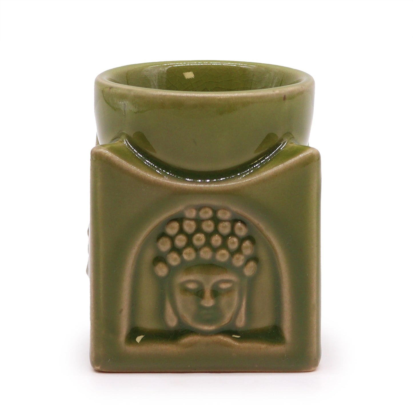 Square Buddha Burner - Light Jade - ScentiMelti  Square Buddha Burner - Light Jade