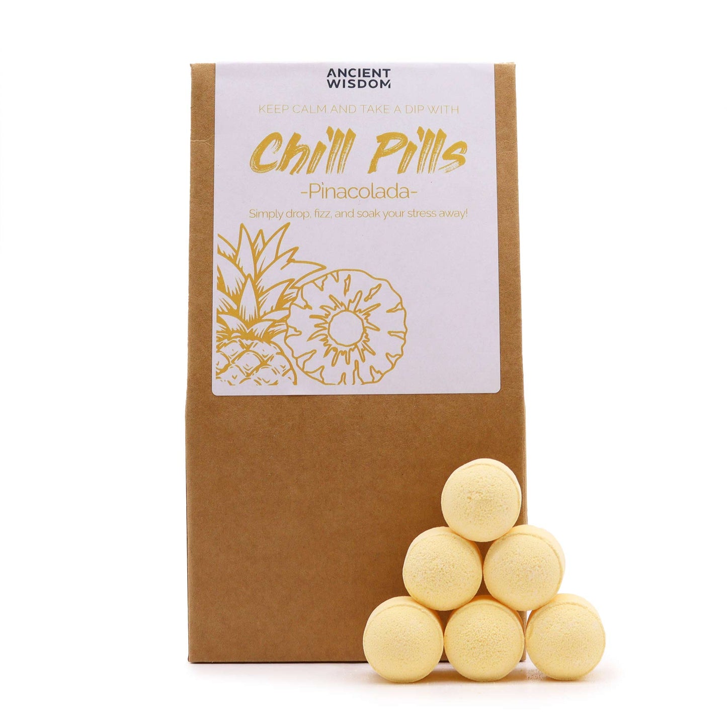 Chill Pills Gift Pack 350g - Pinacolada - ScentiMelti  Chill Pills Gift Pack 350g - Pinacolada