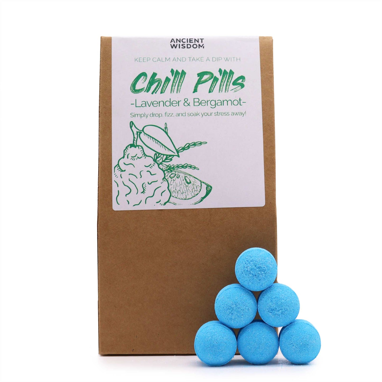 Chill Pills Gift Pack 350g - Lavender & Bergamot - ScentiMelti  Chill Pills Gift Pack 350g - Lavender & Bergamot