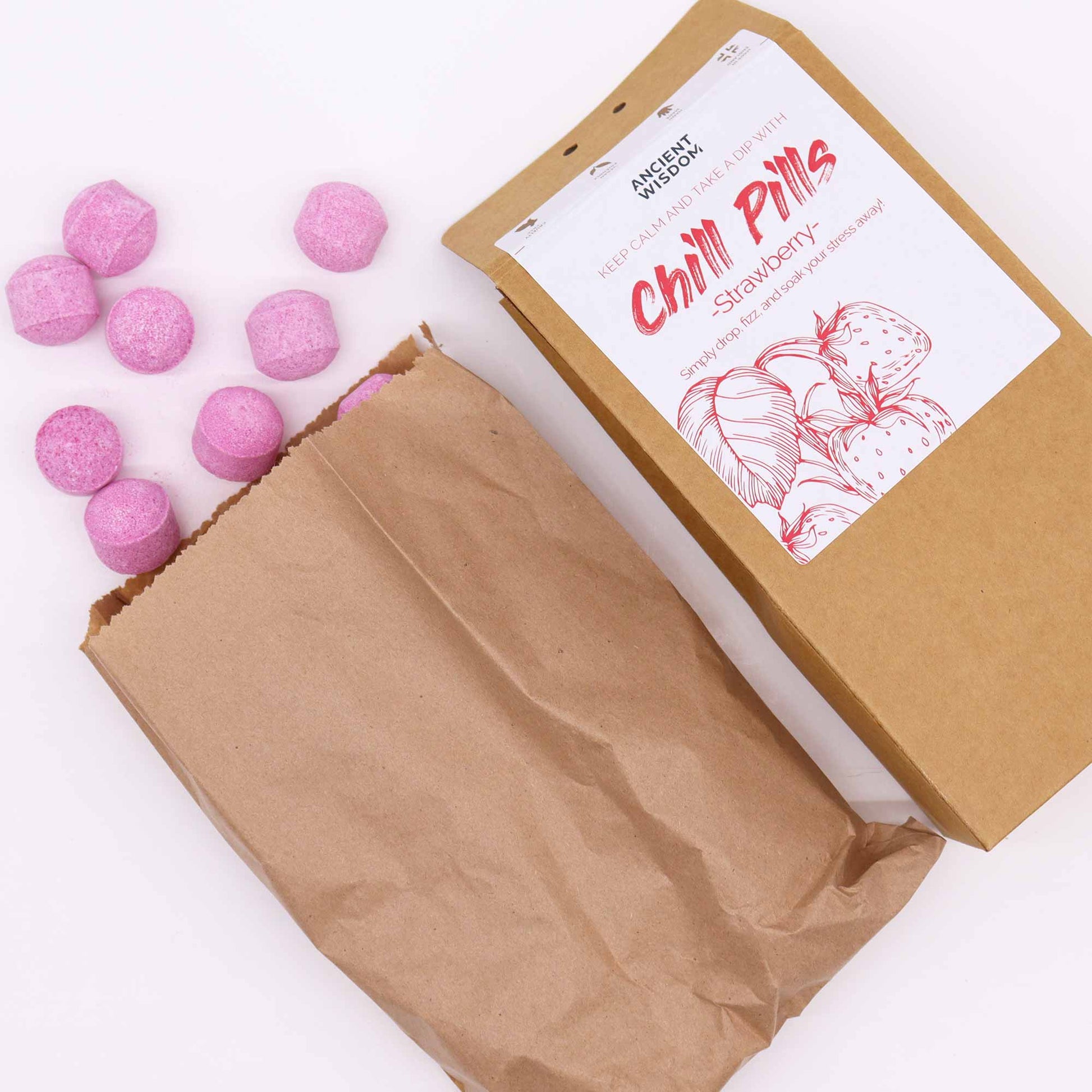 Chill Pills Gift Pack 350g - Strawberry - ScentiMelti  Chill Pills Gift Pack 350g - Strawberry