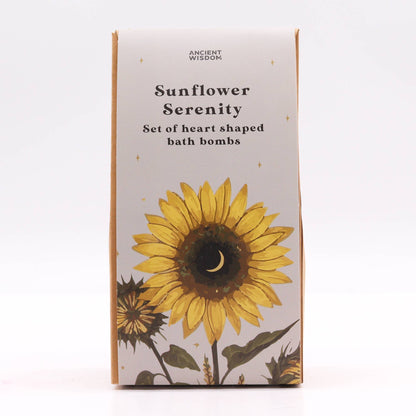 Sunflower Serenity Bath Heart Gift Set - ScentiMelti  Sunflower Serenity Bath Heart Gift Set