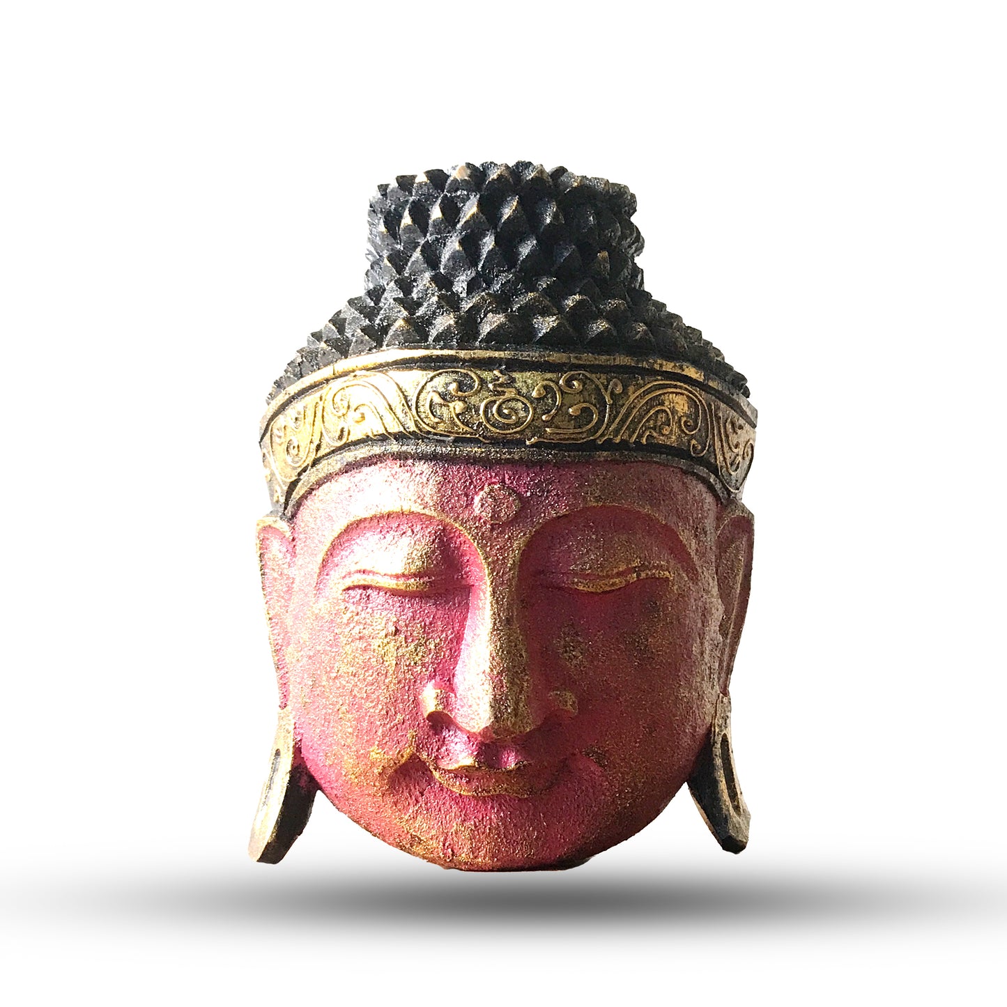 Home Decoration Buddha Head - 25cm - Red Shine Finish - ScentiMelti Home Fragrance, Beauty & Gifts UK