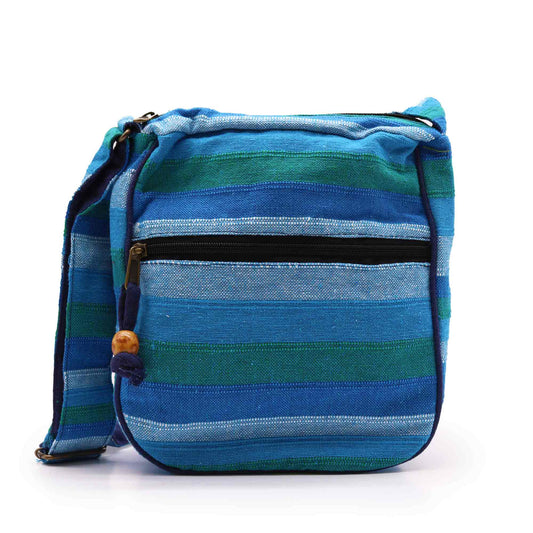 Lrg Nepal Sling Bag  (Adjustable Strap) - Blue Rivers - ScentiMelti  Lrg Nepal Sling Bag  (Adjustable Strap) - Blue Rivers