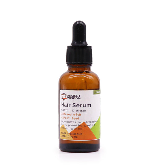 Organic Hair Serum 30ml - Carrot Seed - ScentiMelti  Organic Hair Serum 30ml - Carrot Seed