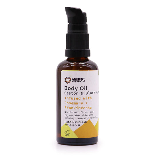 Organic Body Oil 50ml - Rosemary & Frankincense - ScentiMelti  Organic Body Oil 50ml - Rosemary & Frankincense