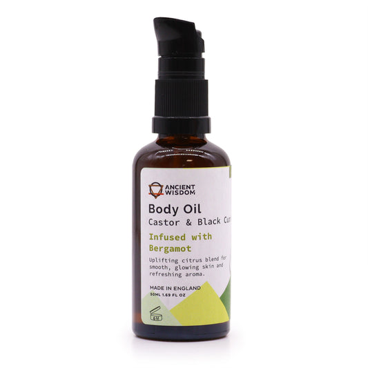 Organic Body Oil 50ml - Bergamot - ScentiMelti  Organic Body Oil 50ml - Bergamot